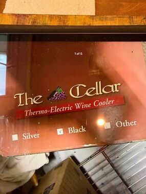 The Cellar Thermo-Electric Wine Cooler - Black